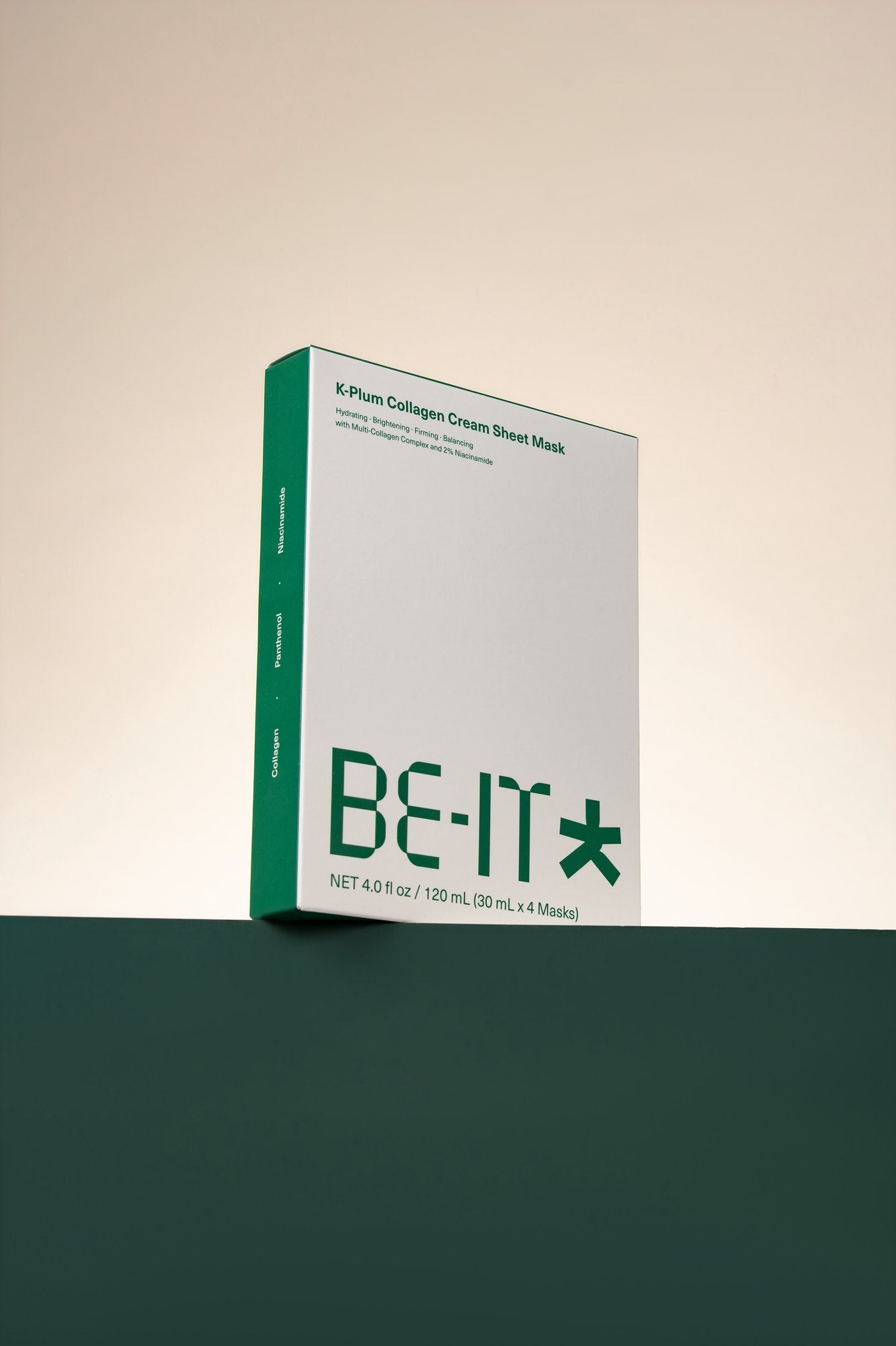 BE-IT mask box on green pedestal