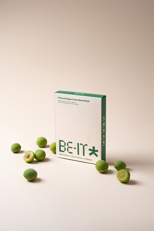 BE-IT K-Plum Korean Collagen Face Mask (4 Packs)